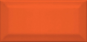 16075 Плитка Алькасар Клемансо оранжевый грань 15x7.4